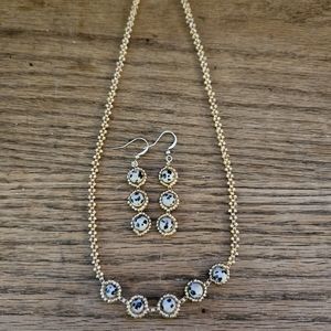 Must Go!! Gemstone Earring and Necklace set Dalmation Jasper
